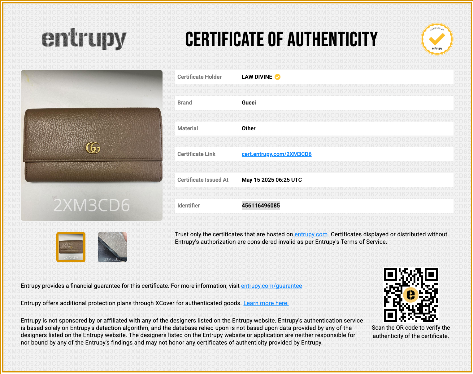 GG Marmont Continental Chain Wallet