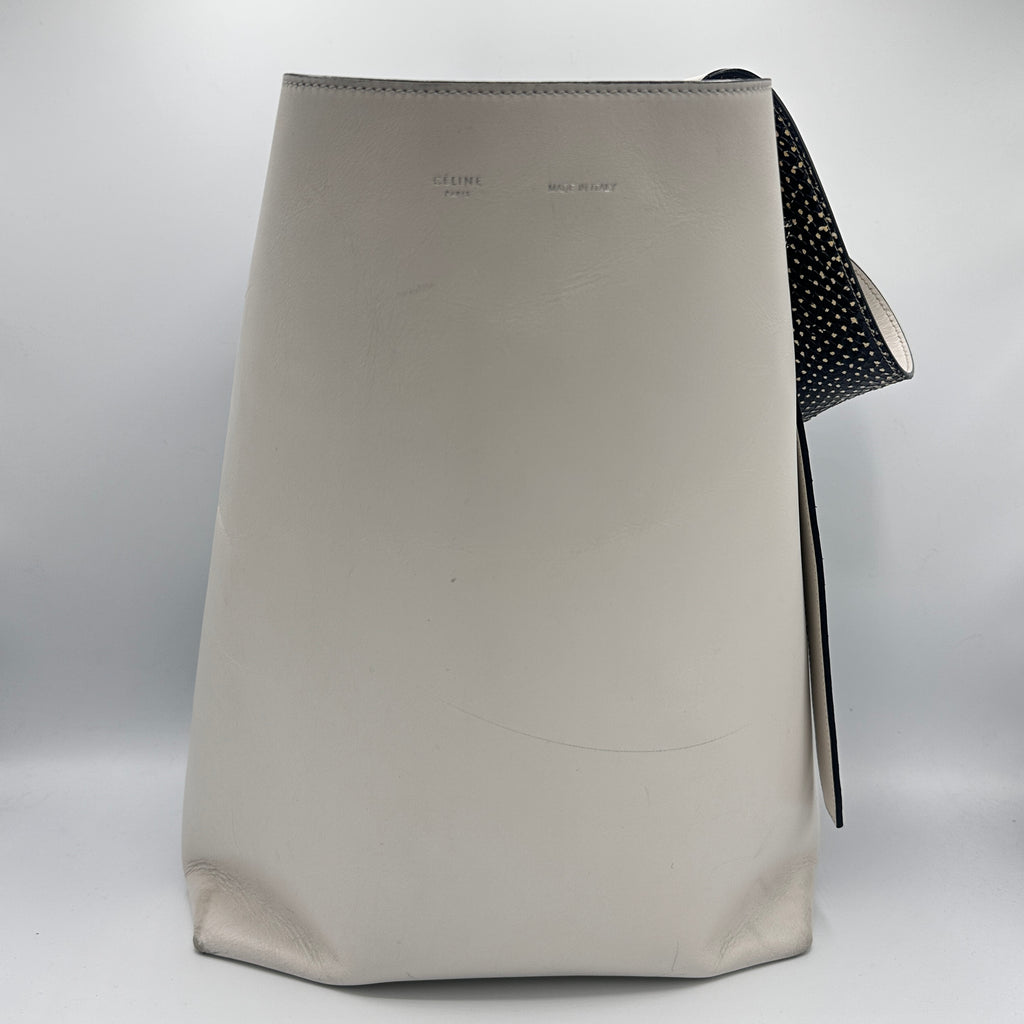 Twisted Cabas Tote Leather with Python Small