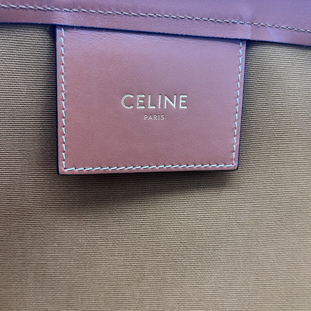 Calfskin Canvas Triomphe Large Couffin White