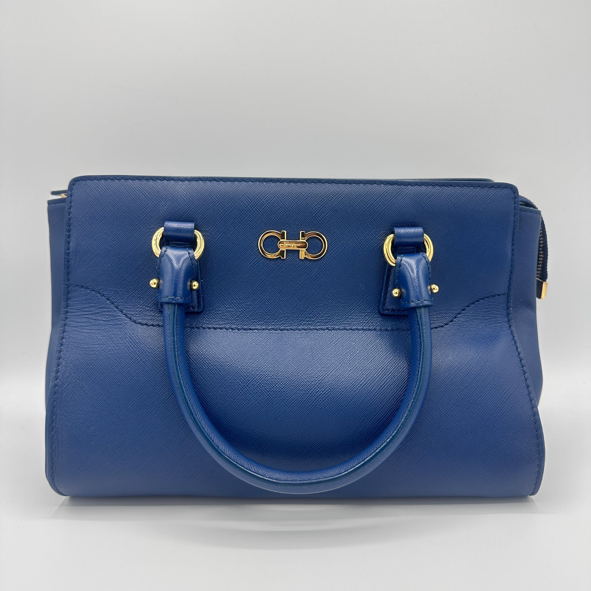 Salvatore Double Gancio Leather Tote