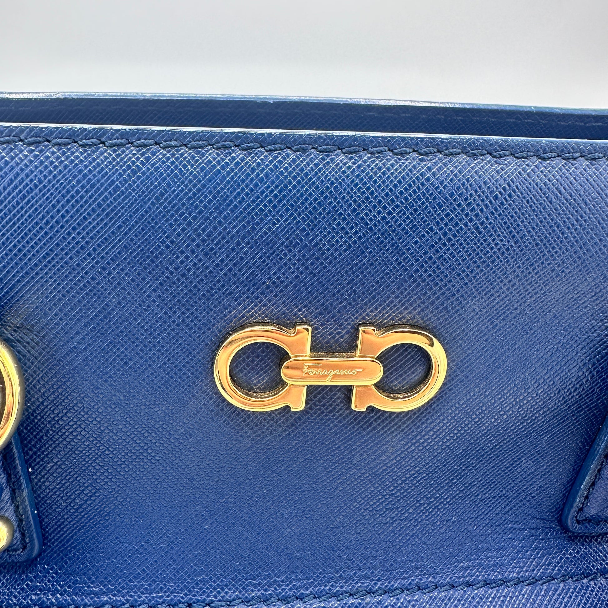 Salvatore Double Gancio Leather Tote