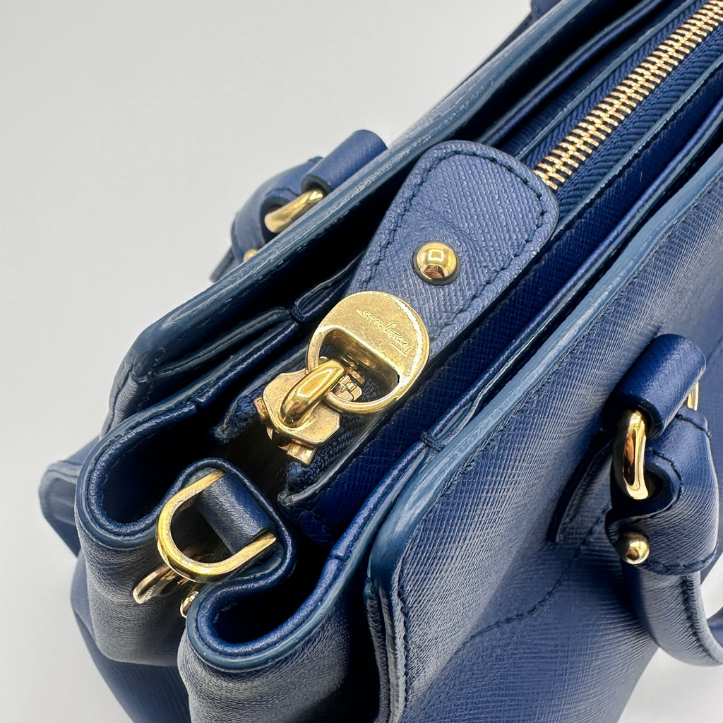 Salvatore Double Gancio Leather Tote