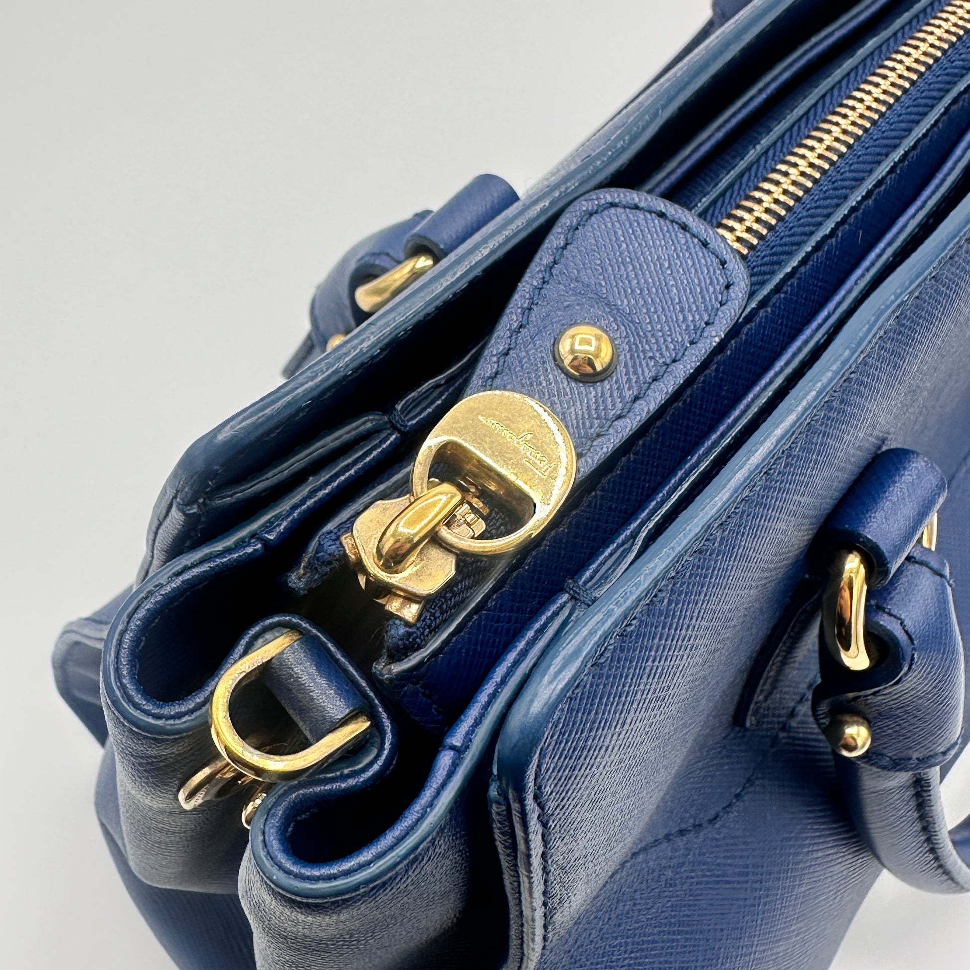 Salvatore Double Gancio Leather Tote