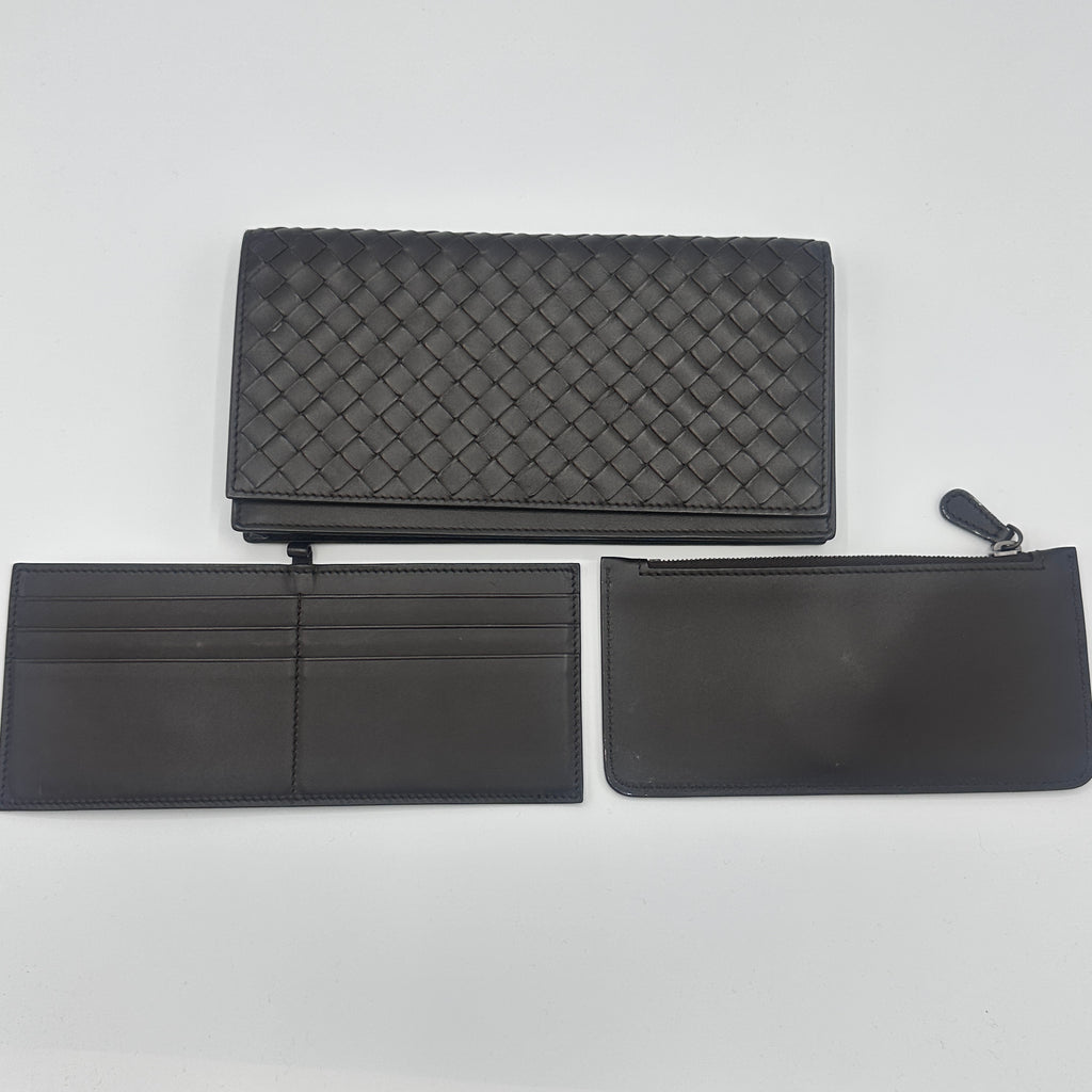 Intrecciato Large Flap Wallet