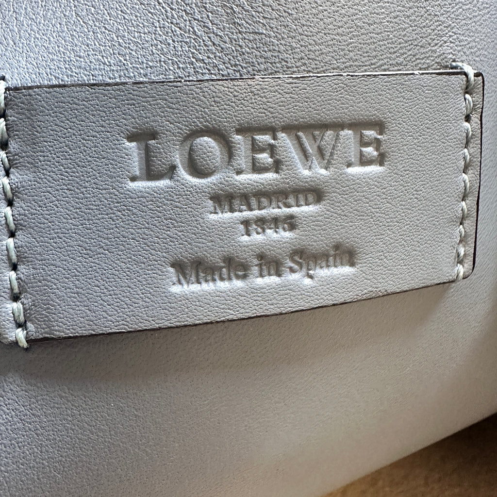 Sophia Anagram Sky Blue Leather Shoulder Bag
