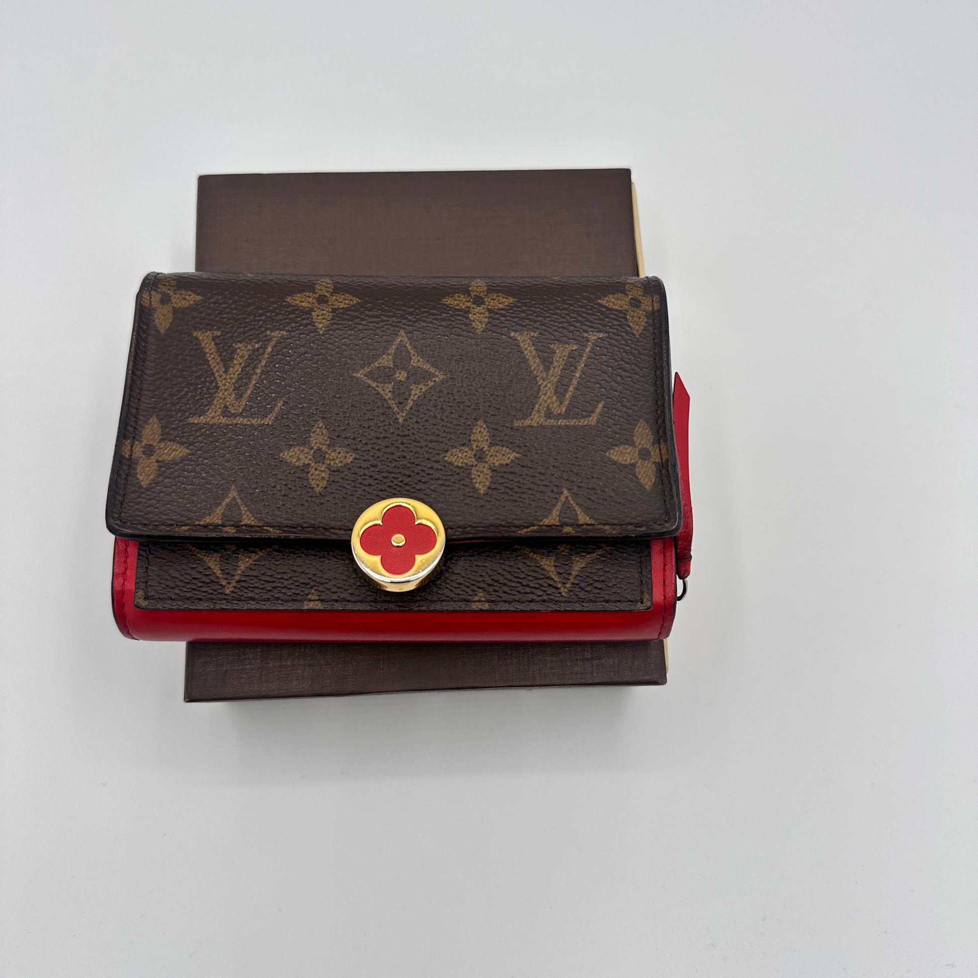 2019 LV Monogram Flore Compact Wallet