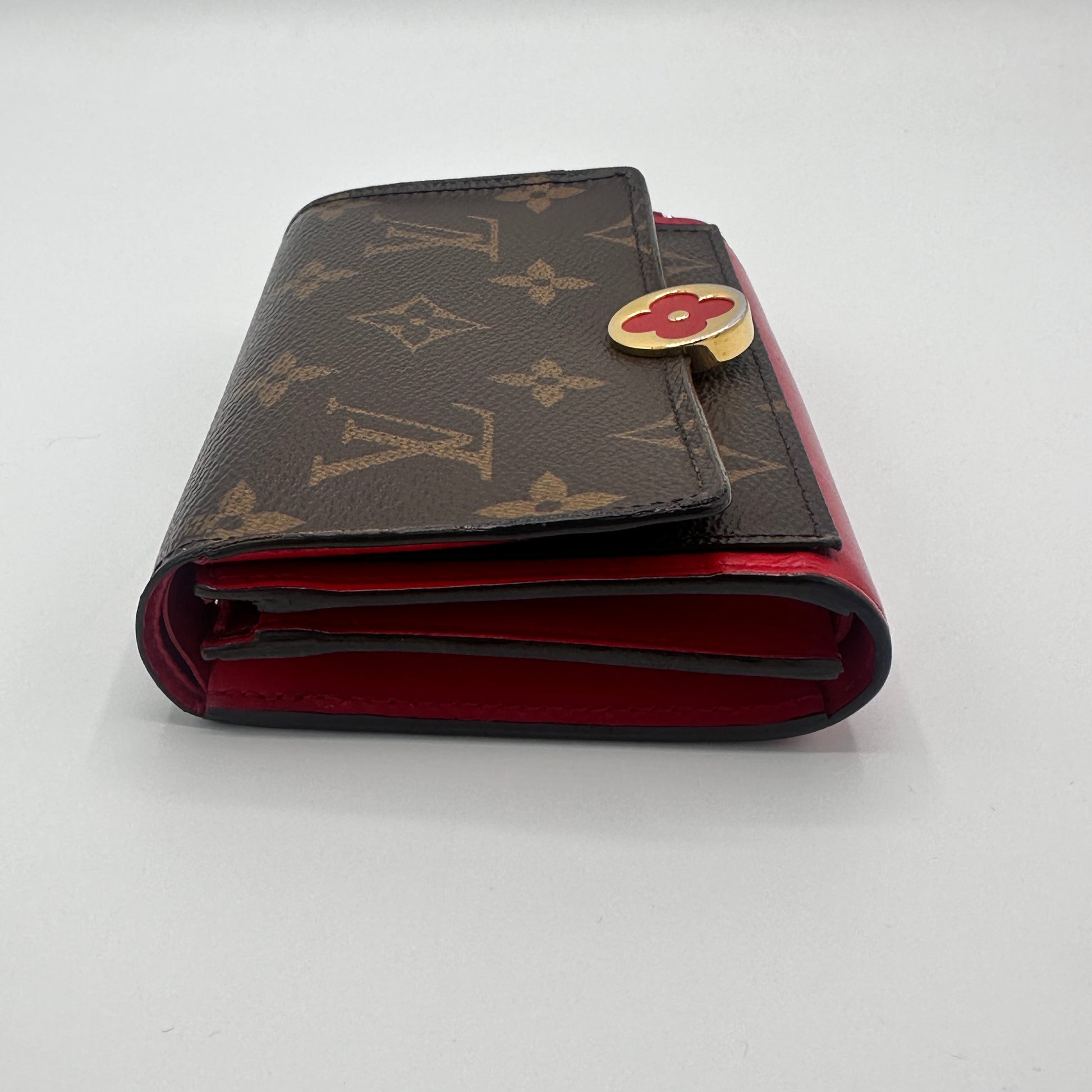 2019 LV Monogram Flore Compact Wallet
