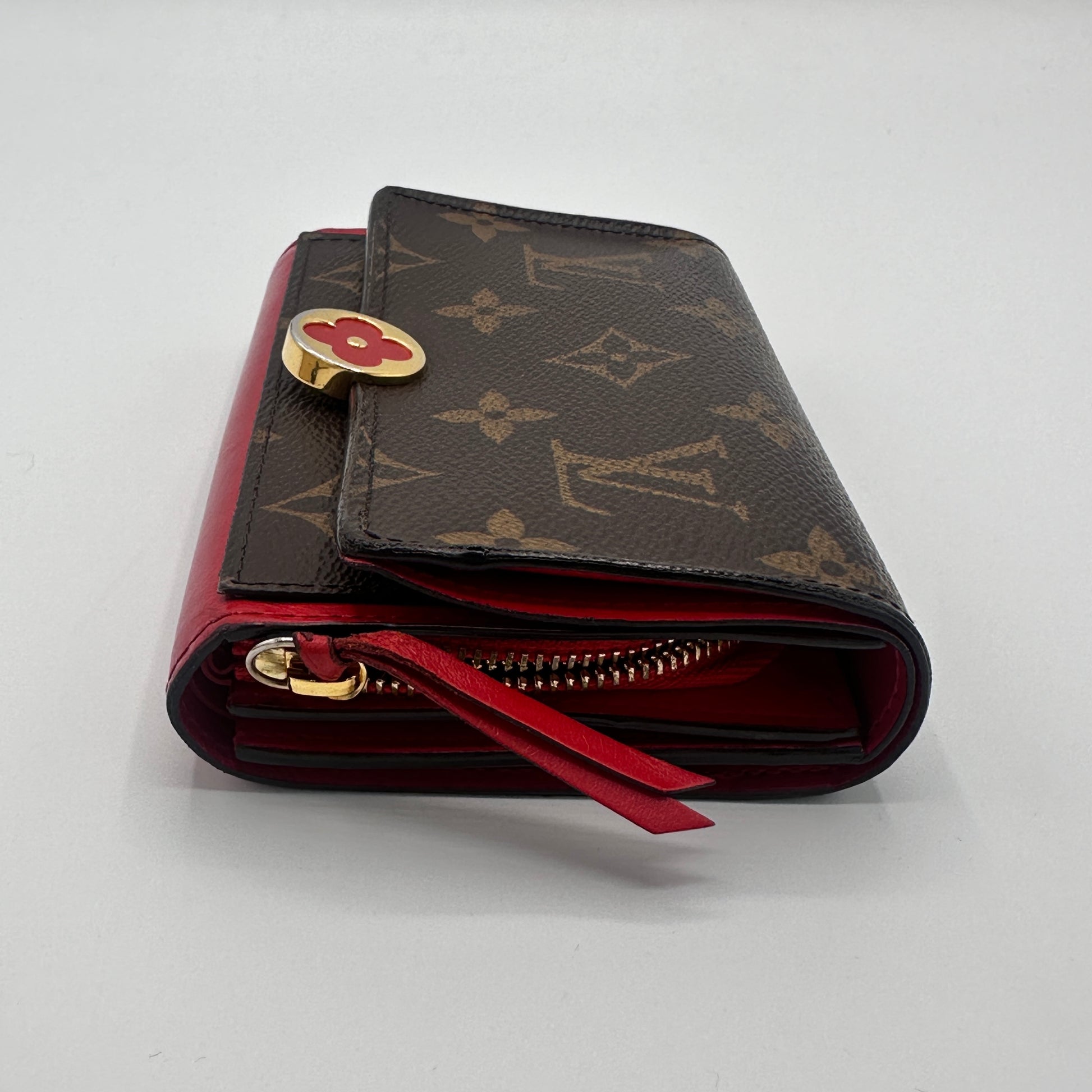 2019 LV Monogram Flore Compact Wallet