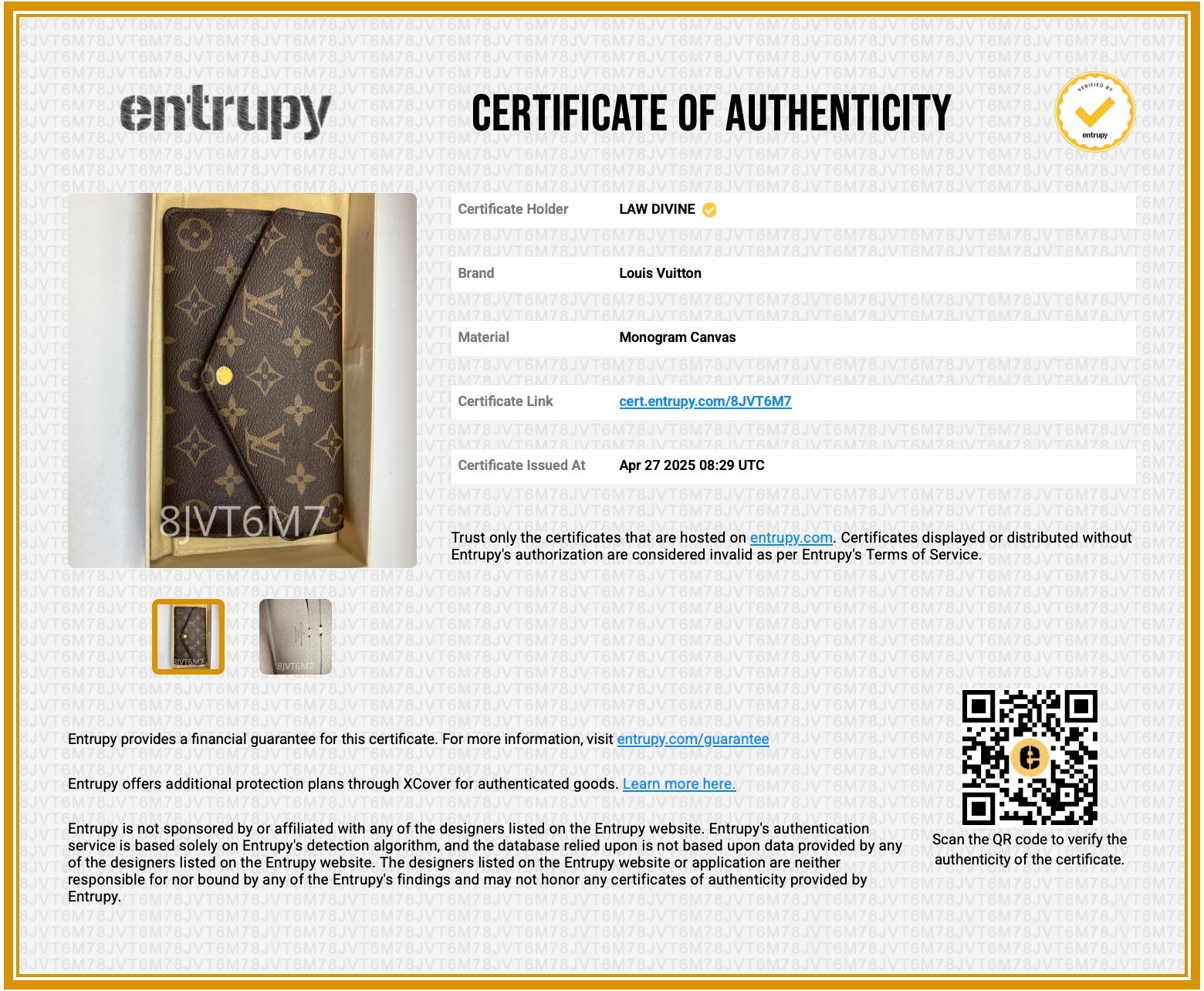 Sarah Wallet NM Monogram Canvas