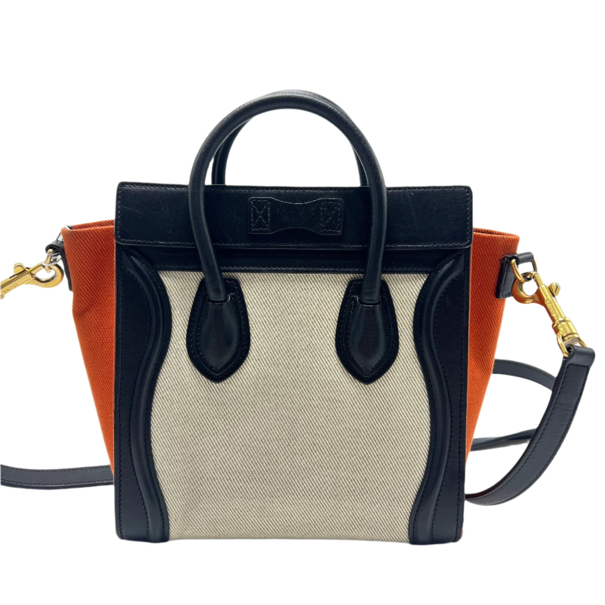 Luggage Bag Grainy Leather nano twins