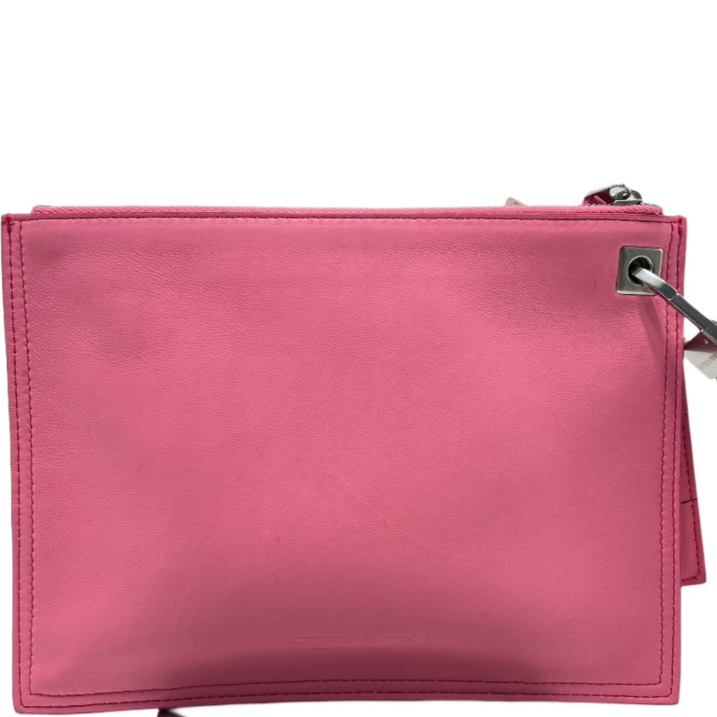 Double Cassette Wristlet Clutch Maxi Intrecciato Leather - twins