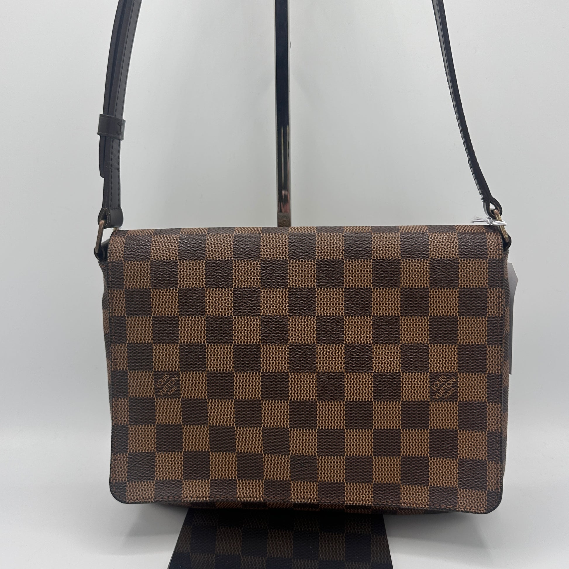 Damier Ebene Musette Tango Short Strap