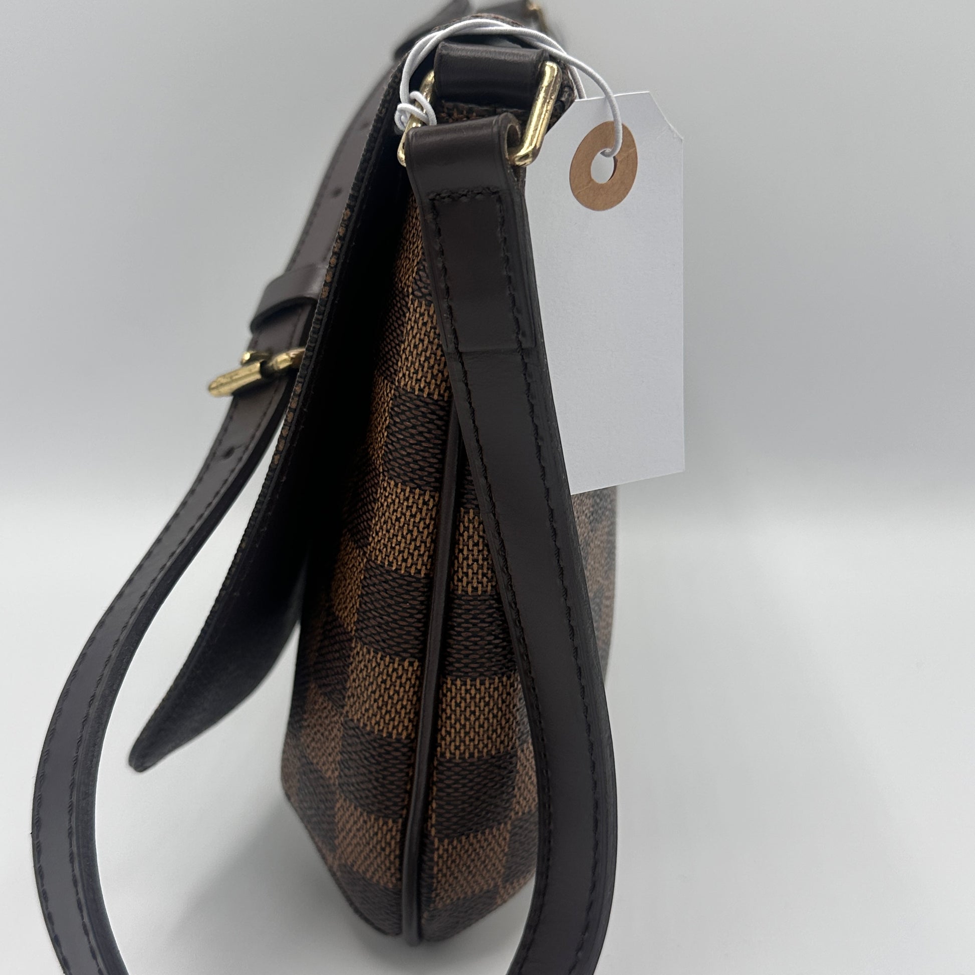 Damier Ebene Musette Tango Short Strap