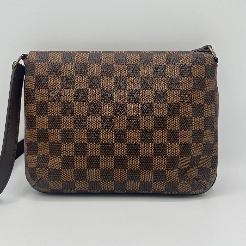 Damier Ebene Musette Tango Short Strap