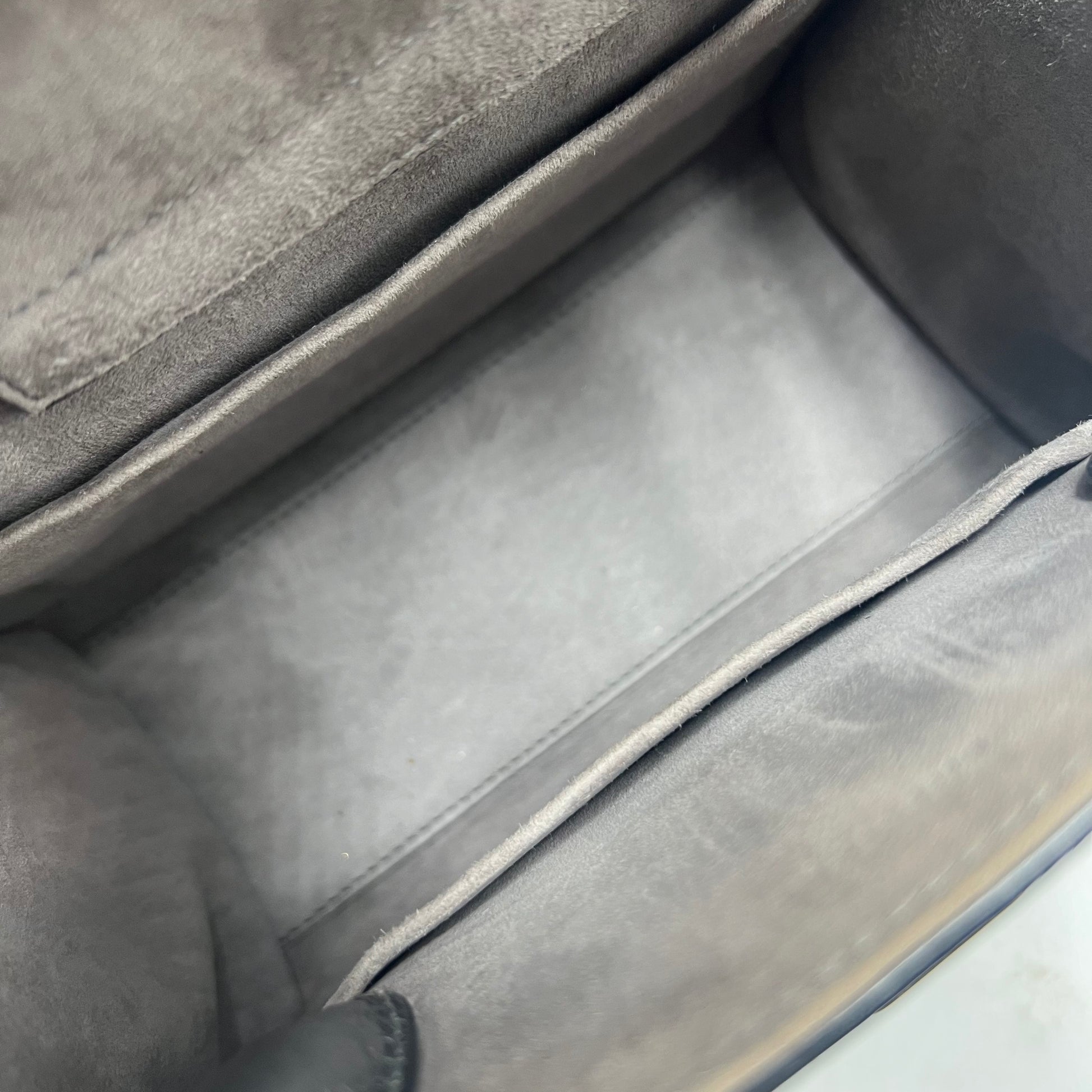 Metallic Grained Calfskin Mini Diorever Flap Silver - twins