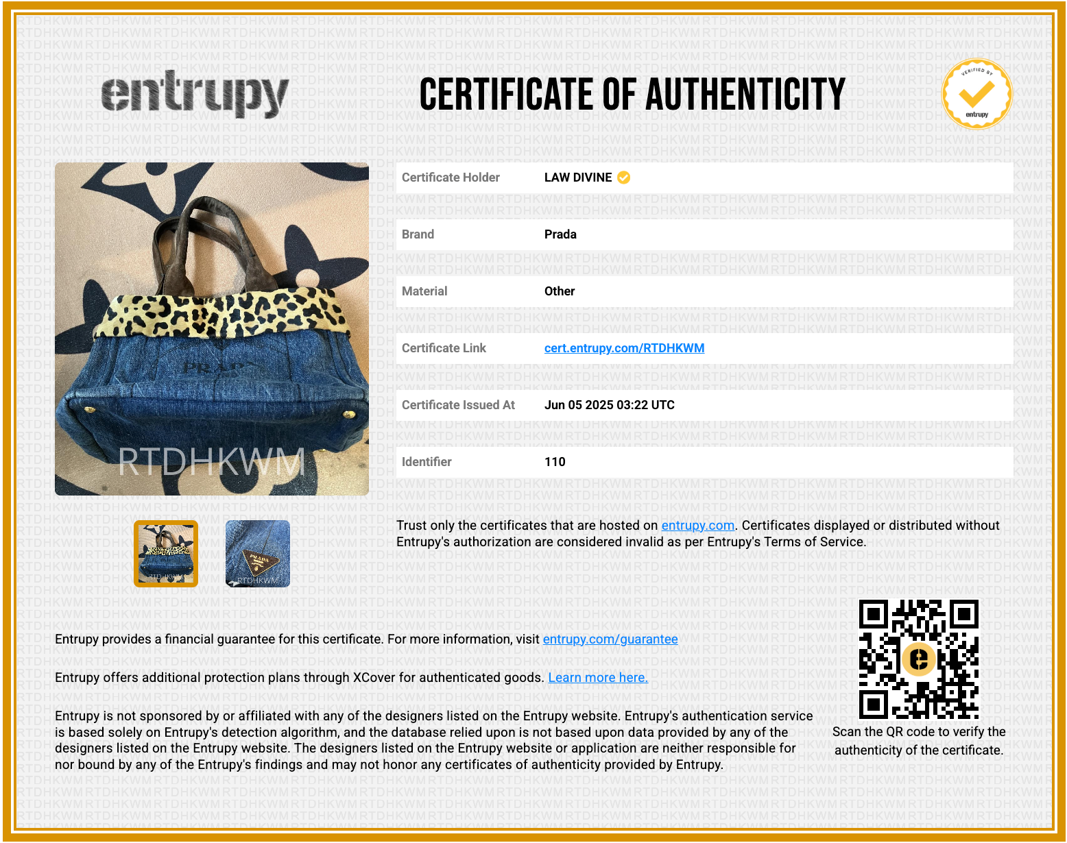 Canapa Tote Denim and Fur Large