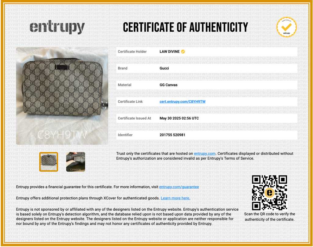 GG Supreme Clutch Bag