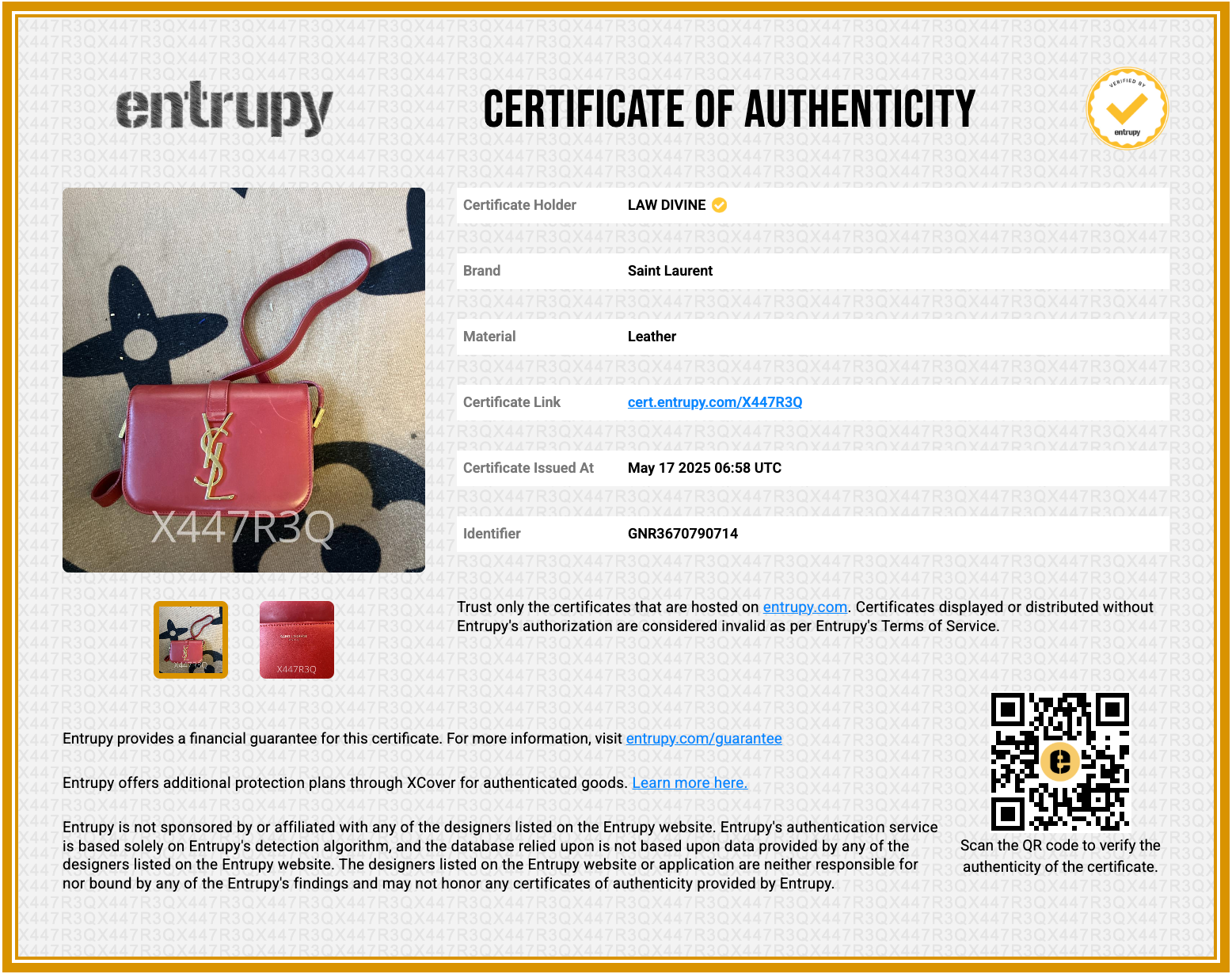 Classic Monogram Universite Bag Leather Small