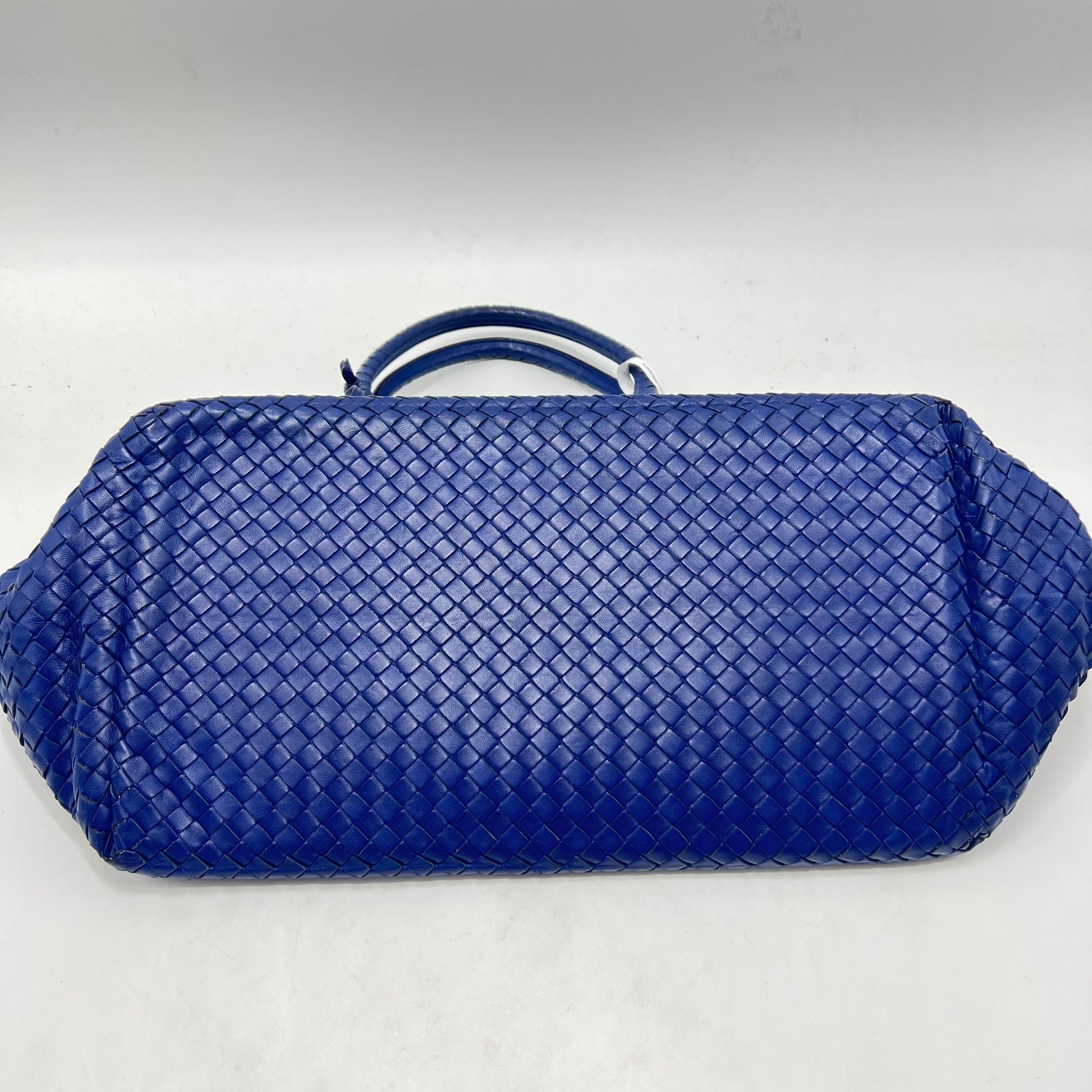 Nappa Intrecciato Brick Tote Celeste Twins