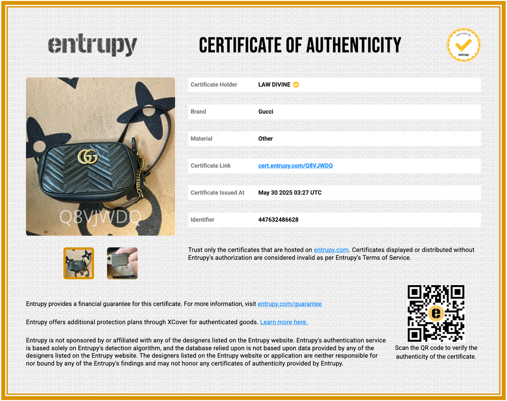 Calfskin Matelasse Small GG Marmont Chain Shoulder Bag Black