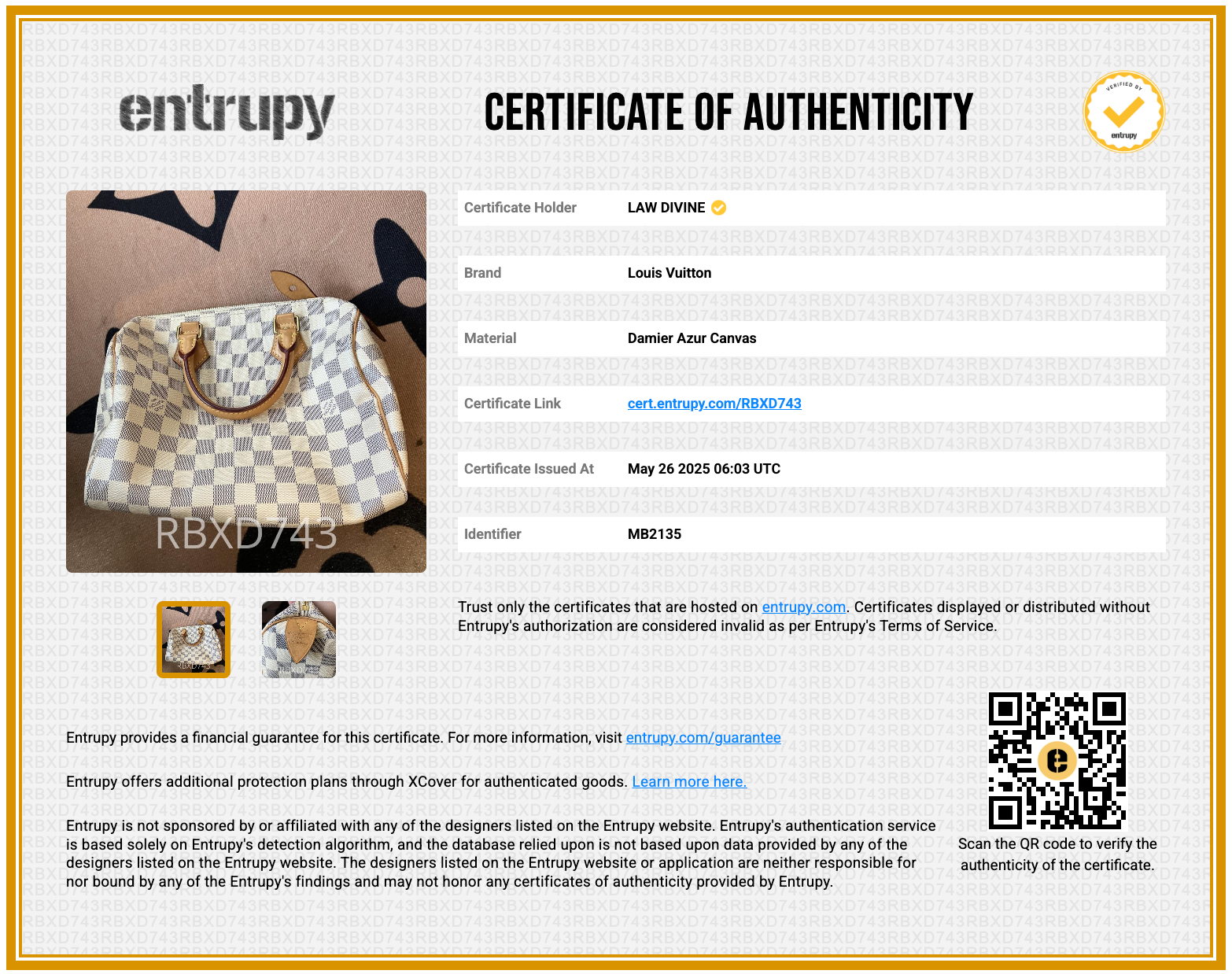 Speedy Damier Azur  25