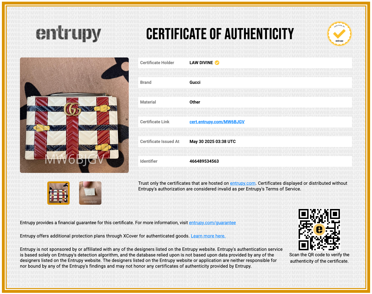 Calfskin Matelasse Trompe L'Oeil Print GG Marmont Zip Pouch White