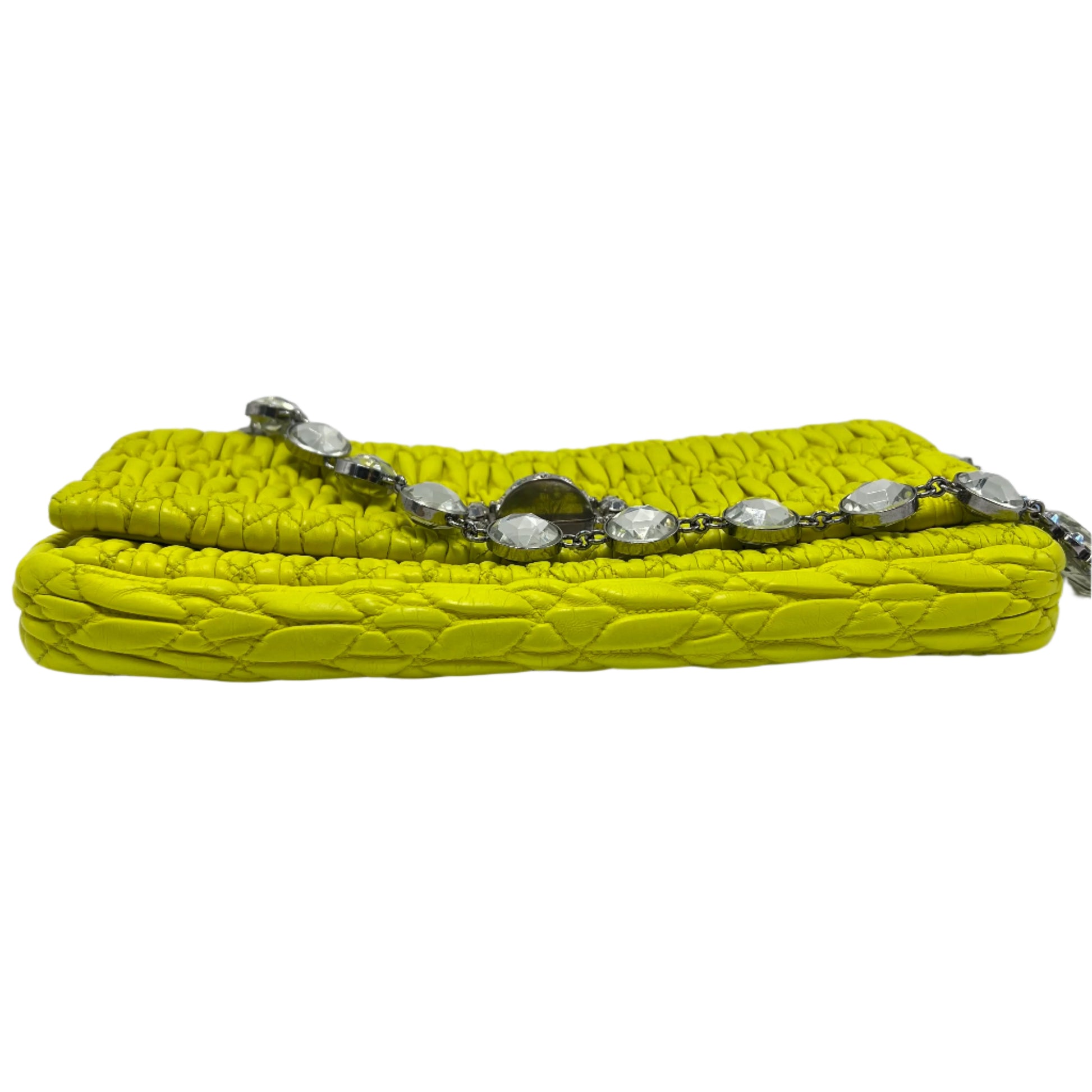 Crystal Clutch Matelasse Leather Medium Twins