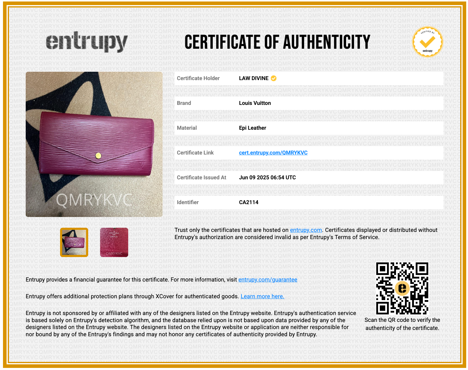 Epi Sarah Wallet NM Fuchsia