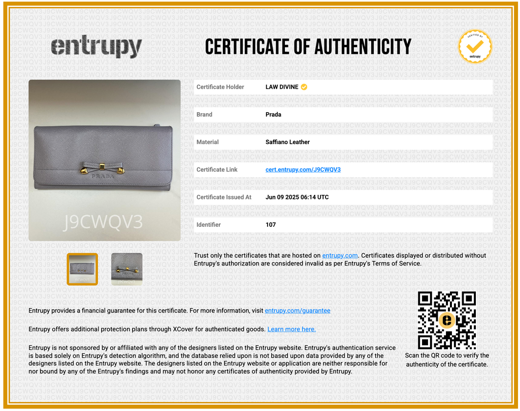 Cammeo Saffiano Leather Bow Flap Wallet