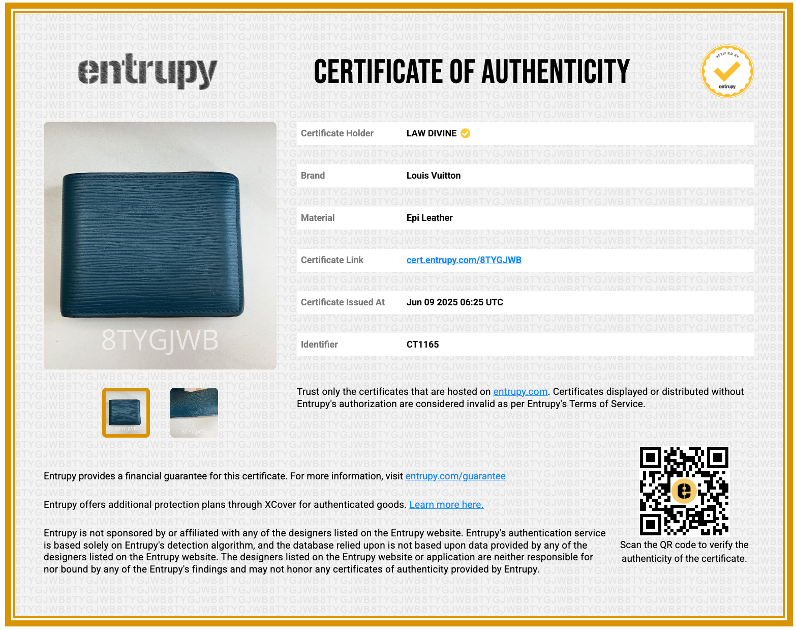 Epi Multiple Wallet Blue Celeste