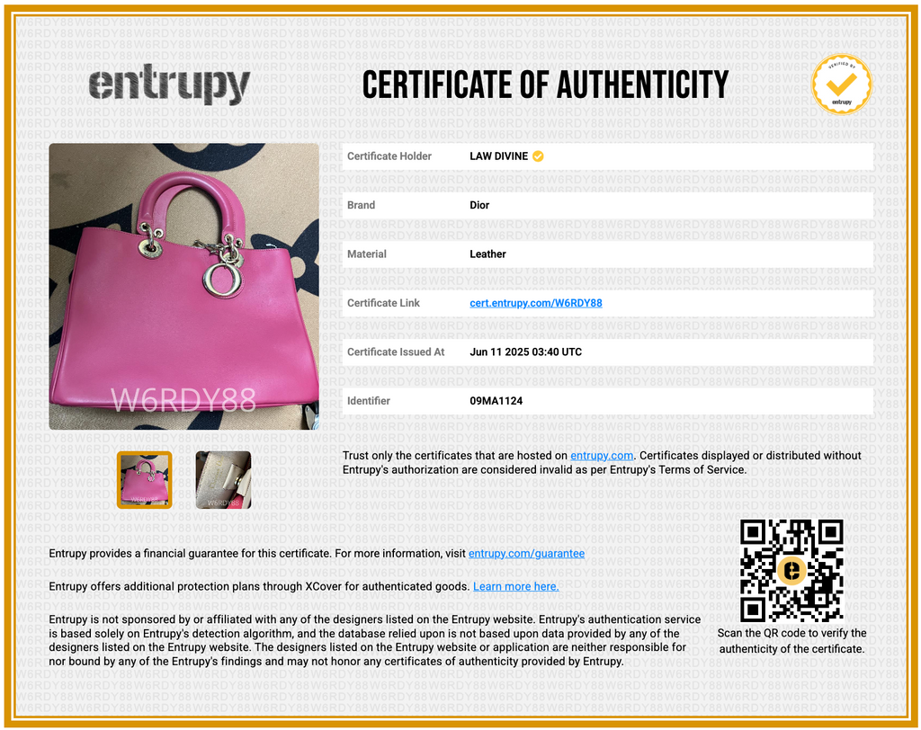 Diorissimo Leather Handbag Pink