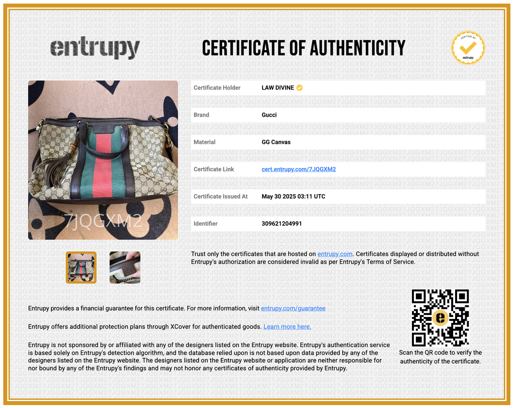 Monogram Web Medium Rania Top Handle Bag Brown