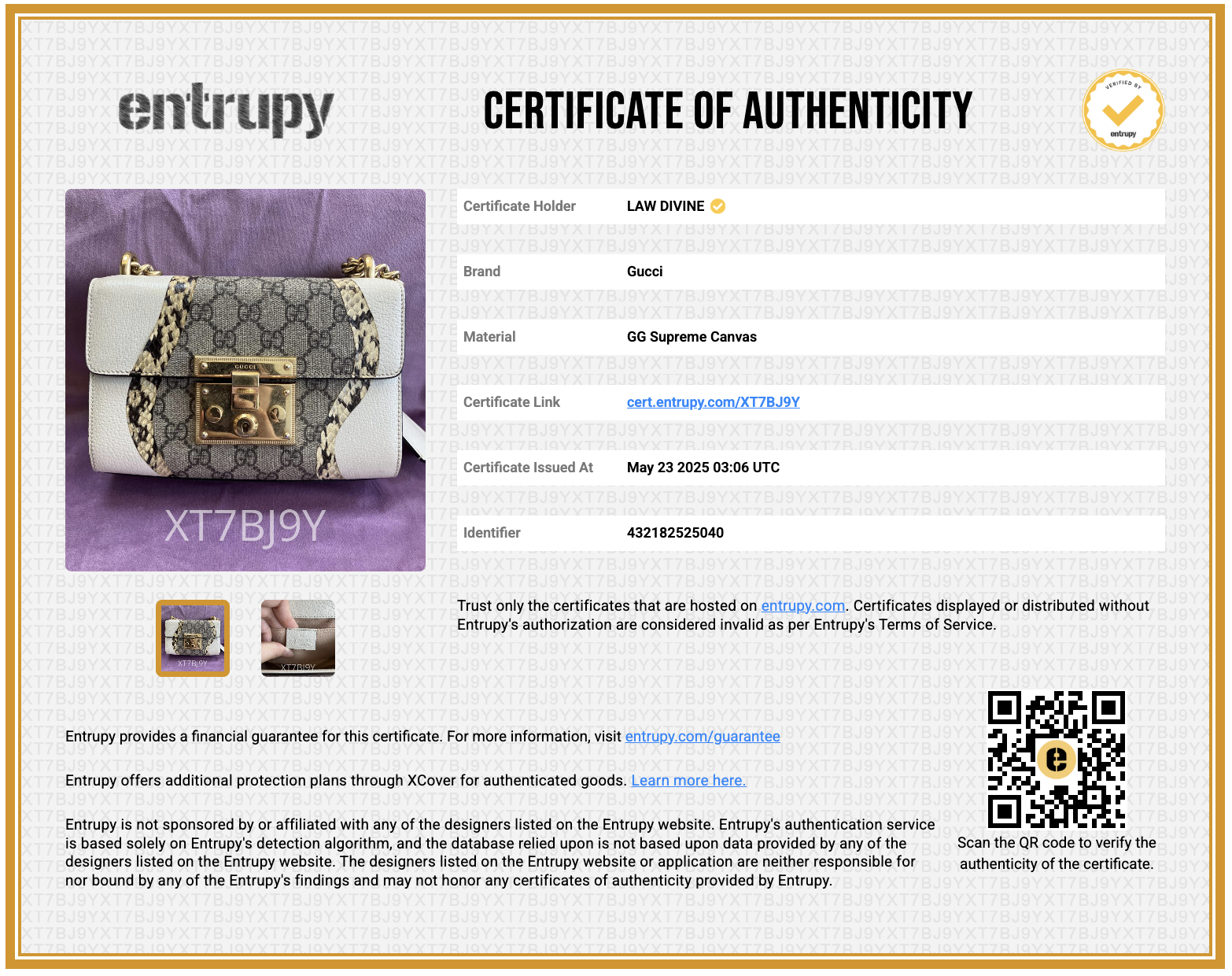 GG Supreme Padlock Small