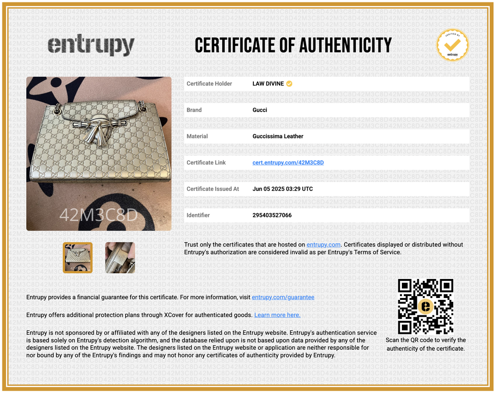 Emily Chain Flap Shoulder Bag Guccissima Leather Large
