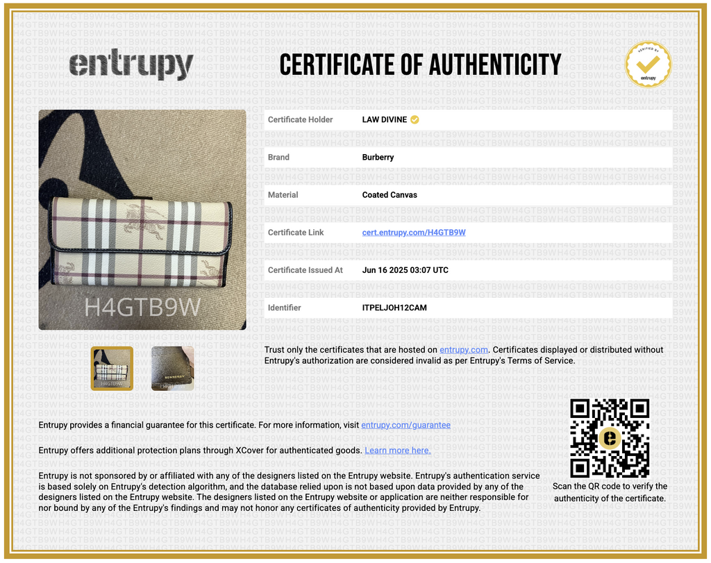 Haymarket Check Pattern Plaid Print Continental Wallet
