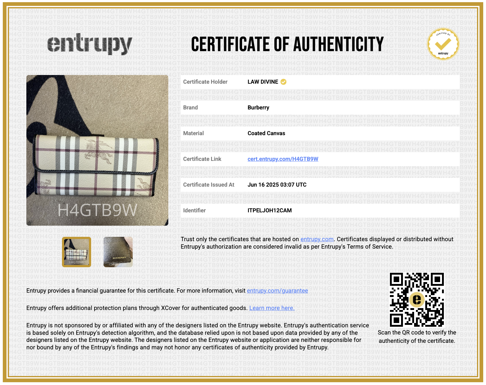 Haymarket Check Pattern Plaid Print Continental Wallet