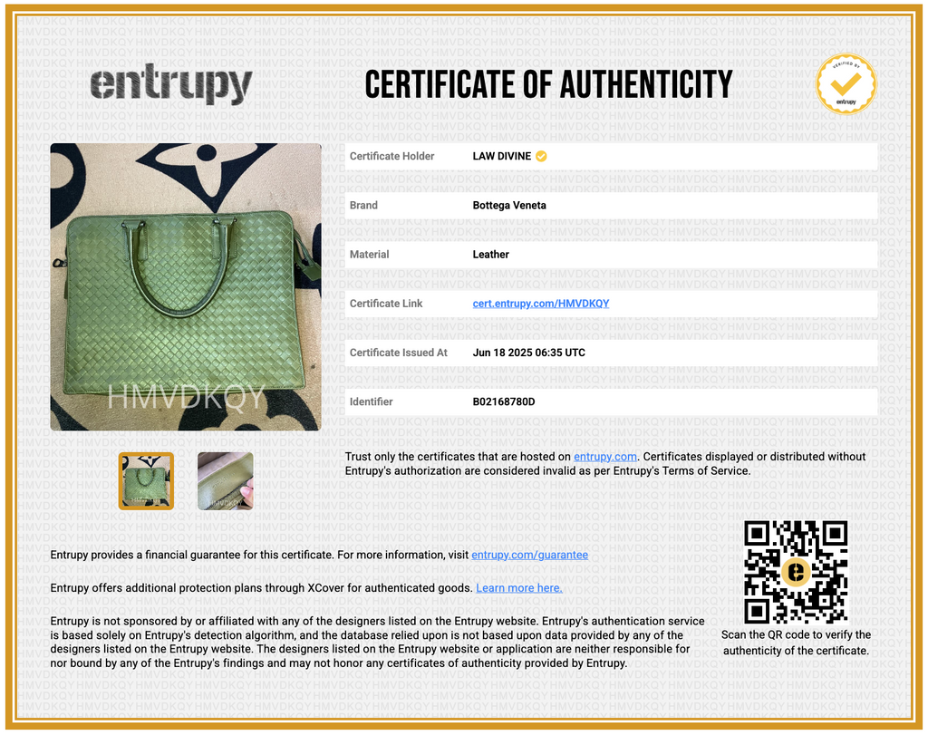 Bottega Veneta Dark Grey Intrecciato Leather Laptop Briefcase