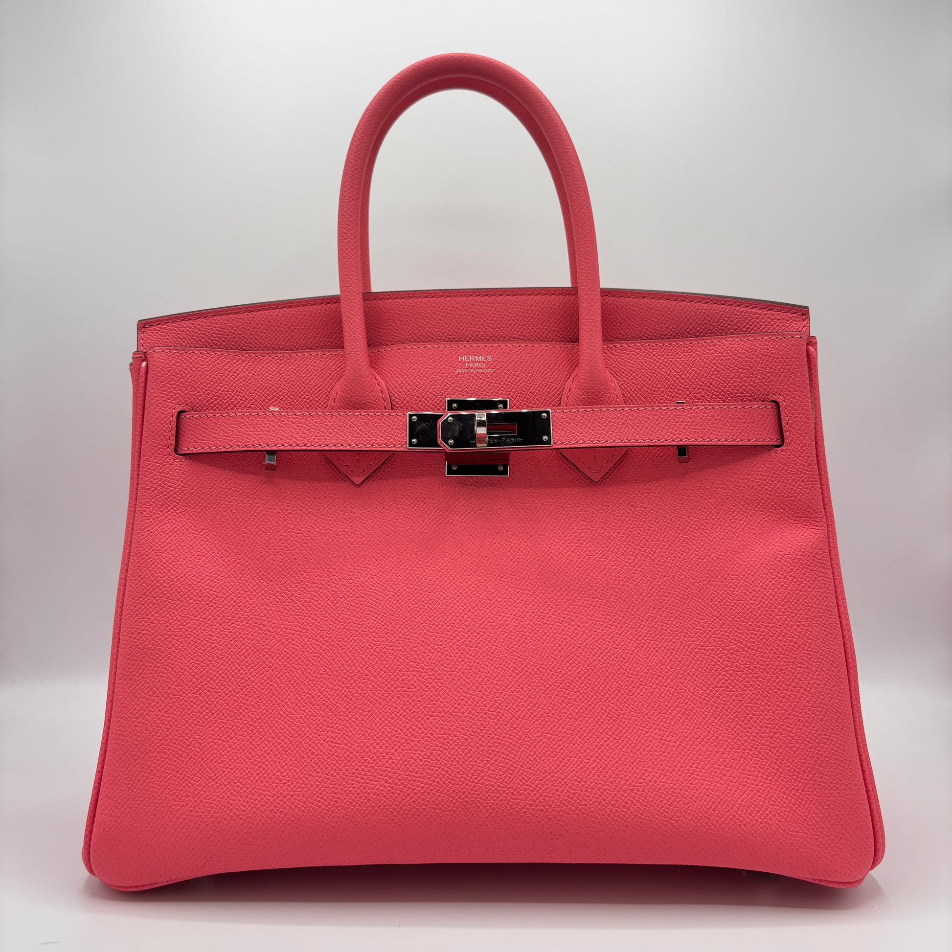 Birkin Handbag Rose Azalée Epsom with Palladium Hardware 30