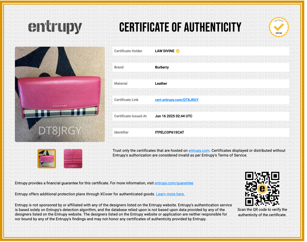 Calfskin Horseferry Check Porter Continental Wallet