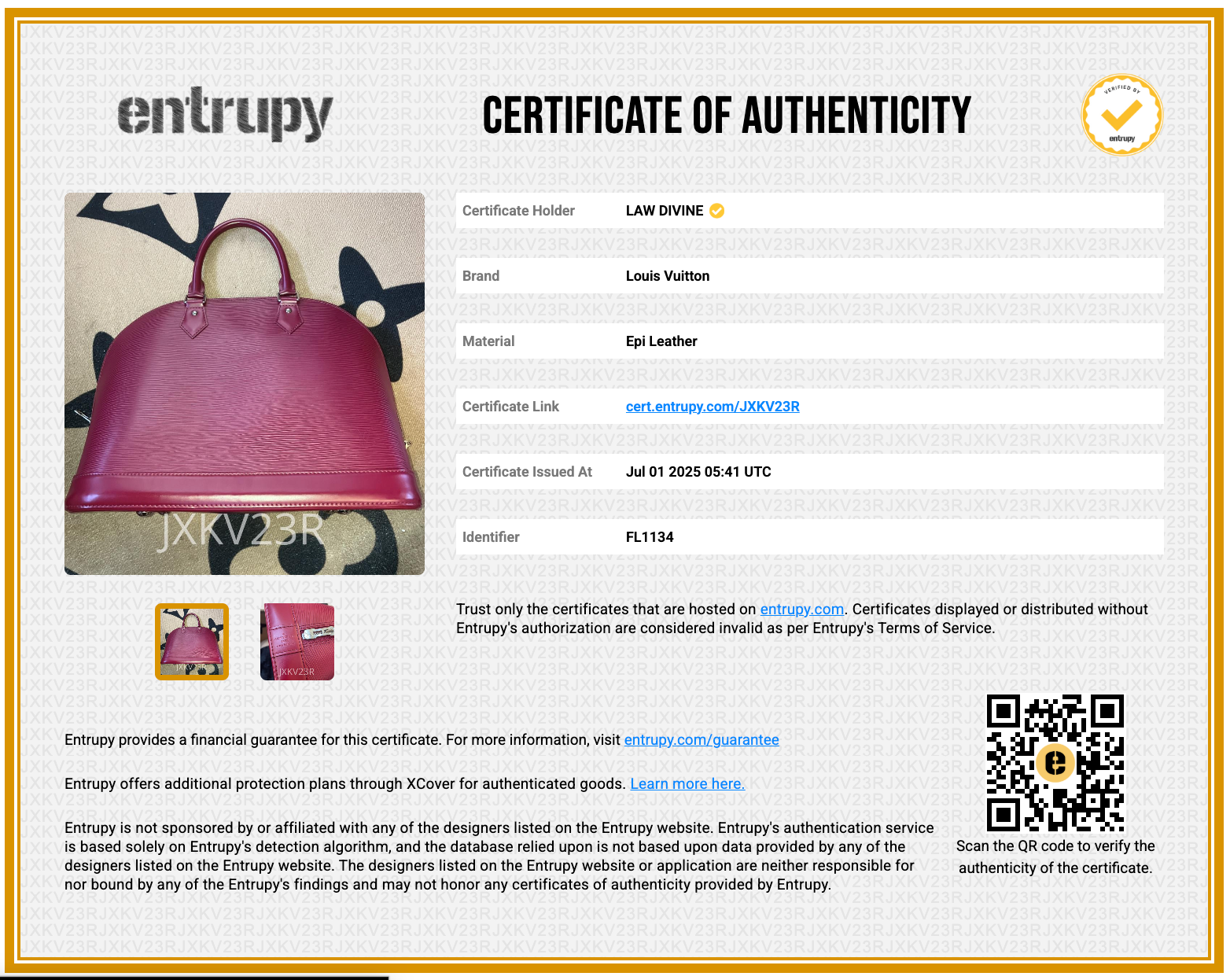 Alma Handbag Epi Leather MM