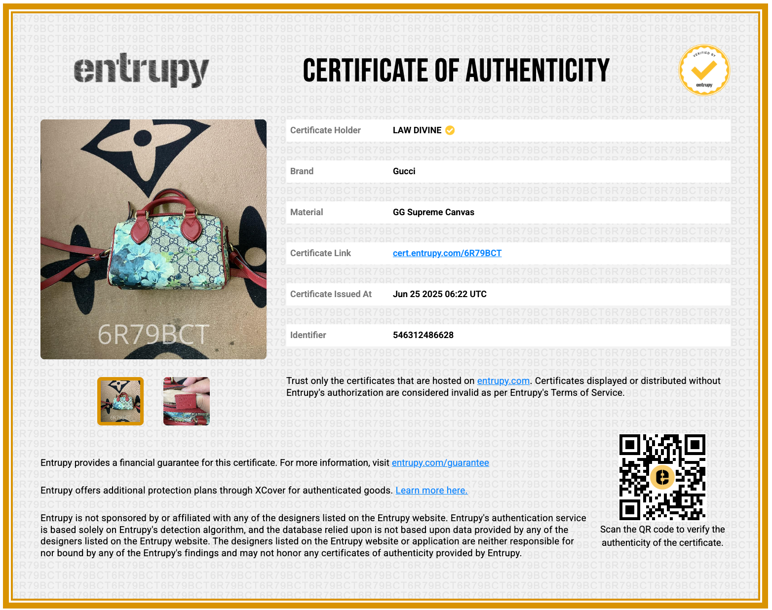 Convertible Boston Bag Blooms Print GG Coated Canvas Nano