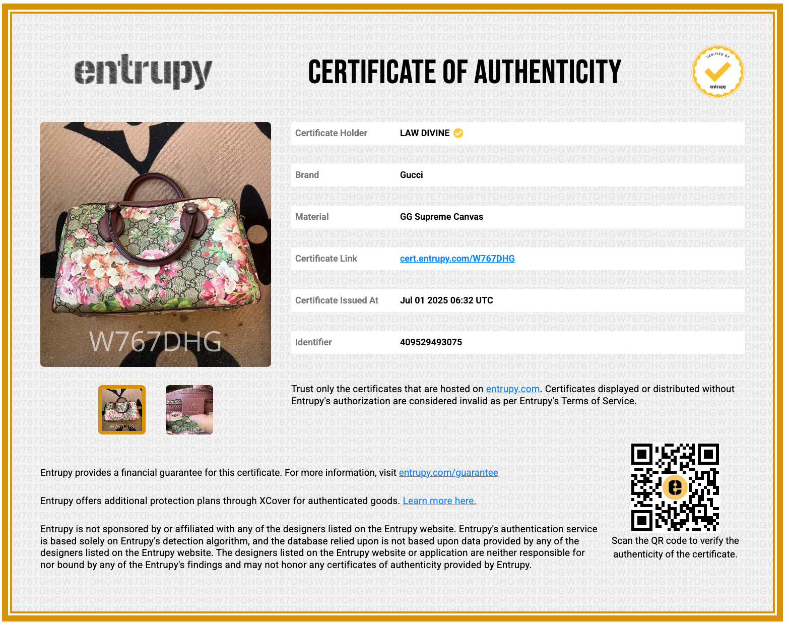 Convertible Boston Bag Blooms Print GG Coated Canvas Small