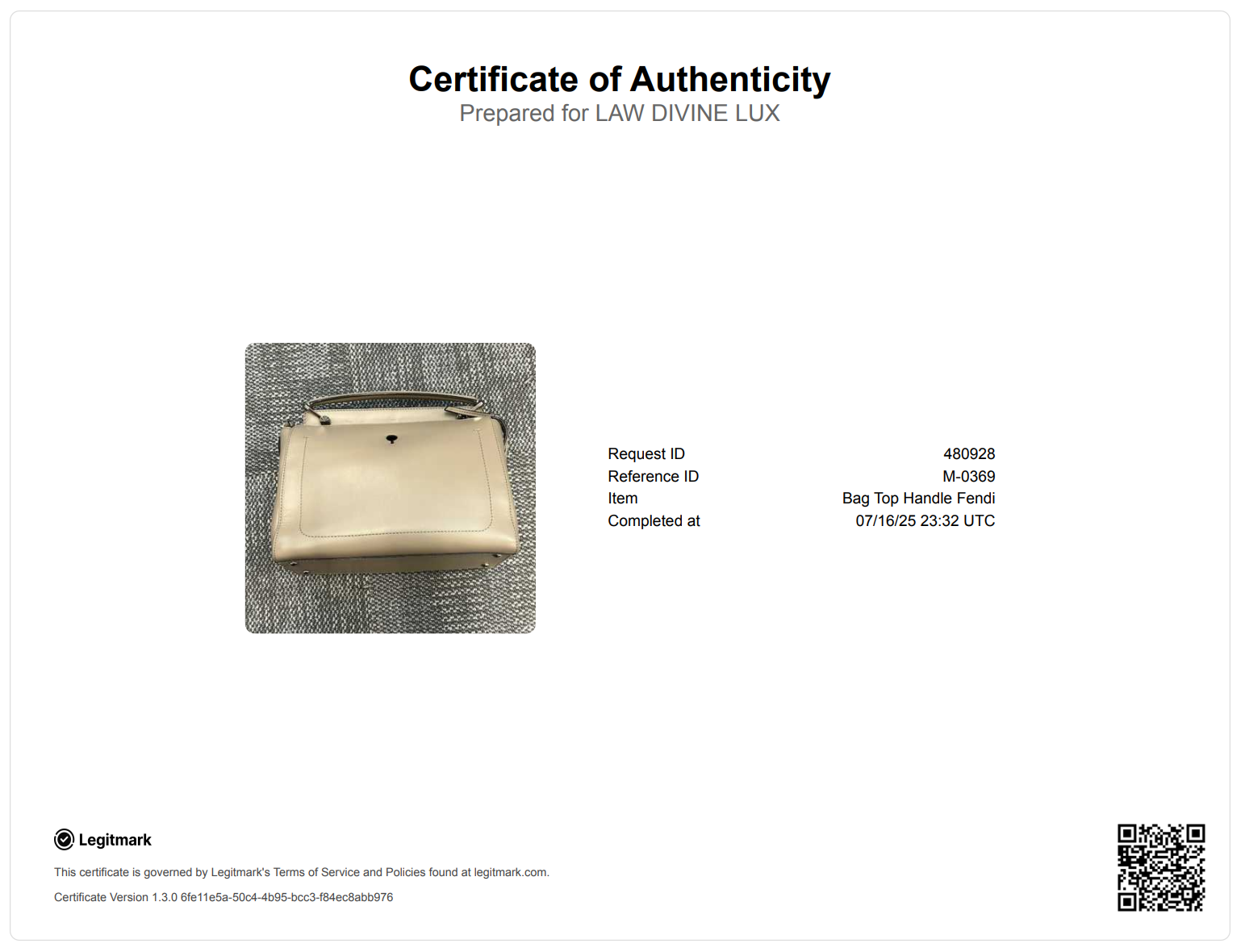 Leather Dotcom Medium Handbag
