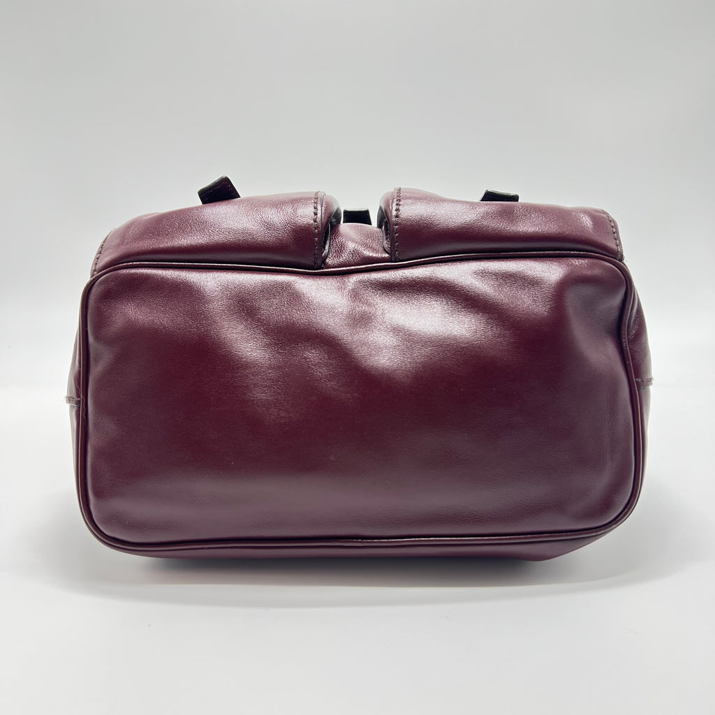 Double Front Pocket Backpack Soft Calf Small