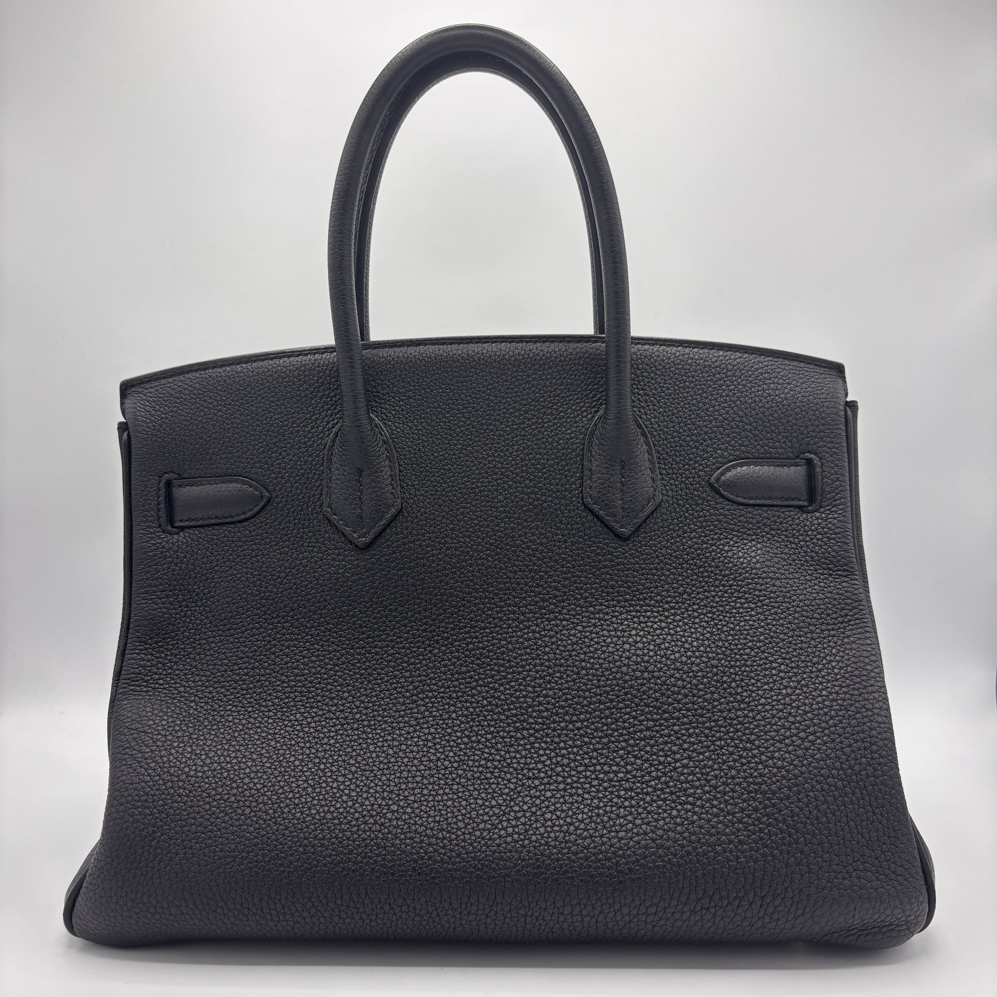 Birkin Handbag Noir Togo with Gold Hardware 30 X Stamp