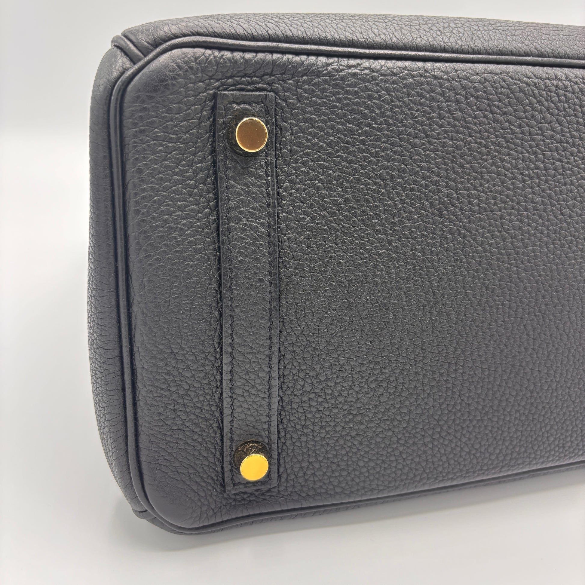 Birkin Handbag Noir Togo with Gold Hardware 30 X Stamp