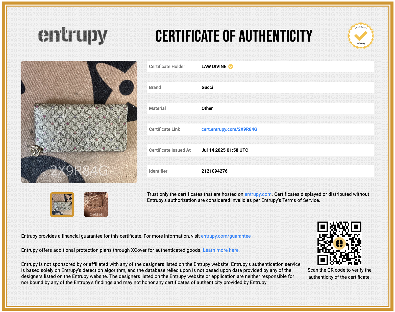 Beige/Brown GG Canvas Stars Print Continental Wallet