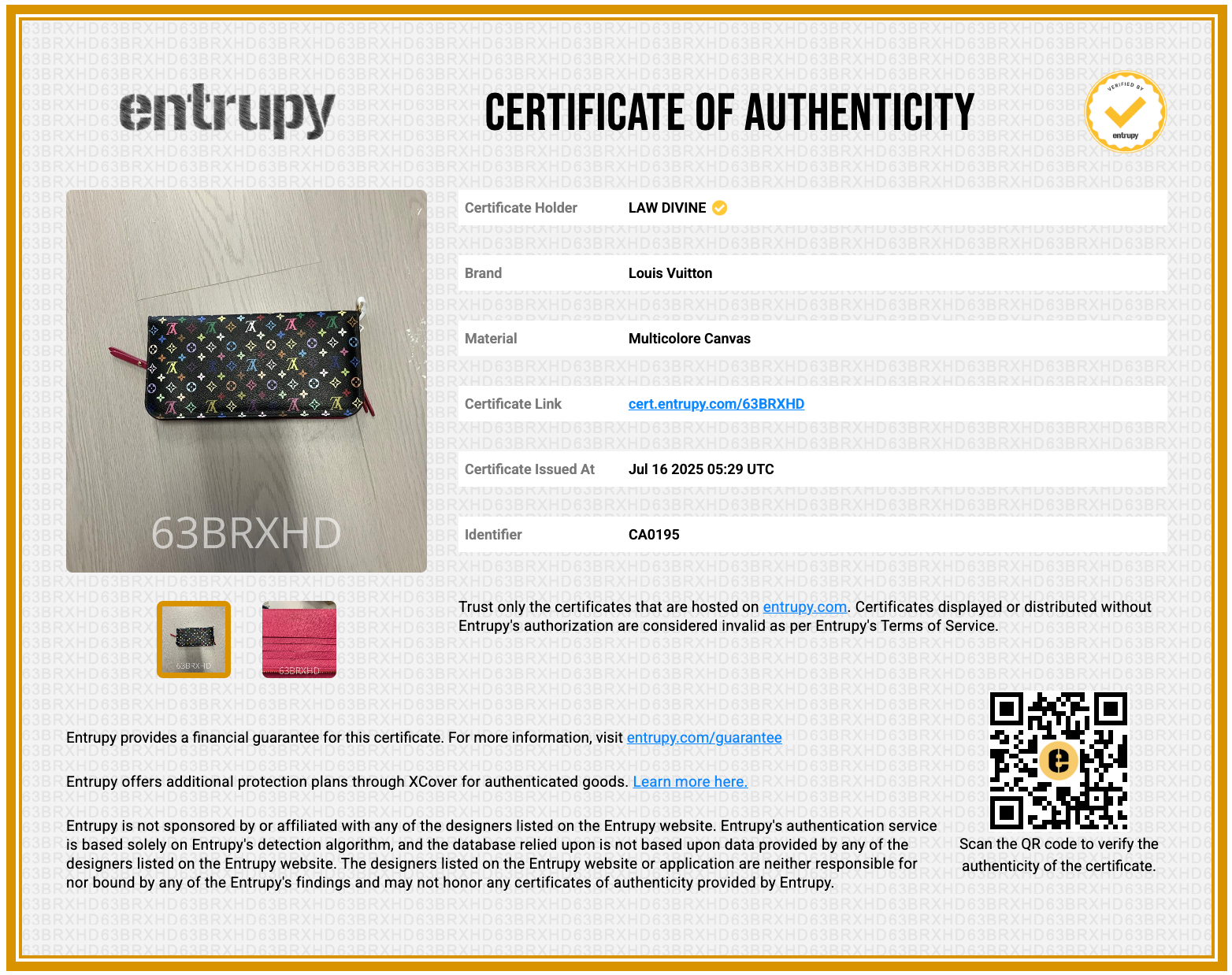Takashi Murakami Monogram Multicolour Wallet
