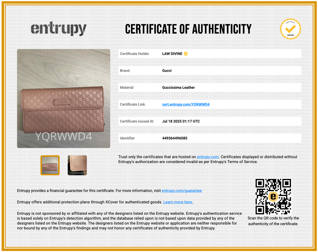 Microguccissima Continental Flap Wallet