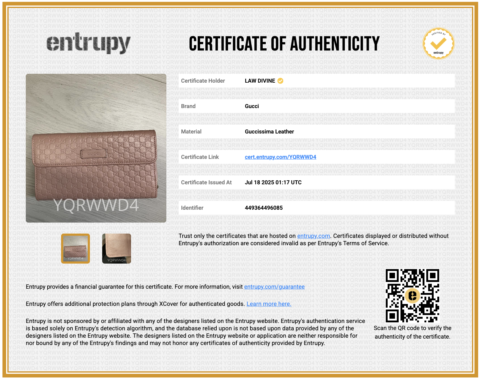 Microguccissima Continental Flap Wallet
